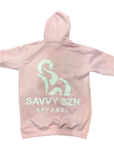 Load image into Gallery viewer, Savvy Szn Hoodie (Full Alt Logo on Back)
